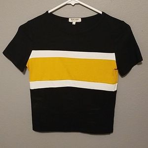 color block crop top